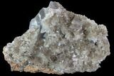 Calcite Crystals On Cubic Fluorite - Pakistan #90649-1